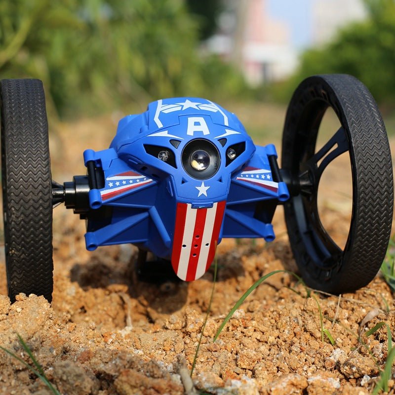 Creative toy bounce car 2.4G stunt mini remote control car new strange intelligent robot - IVOIRART.COM