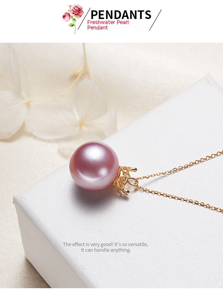 Crown Silver 925 Silver Pendant Pearl Necklace - IVOIRART.COM