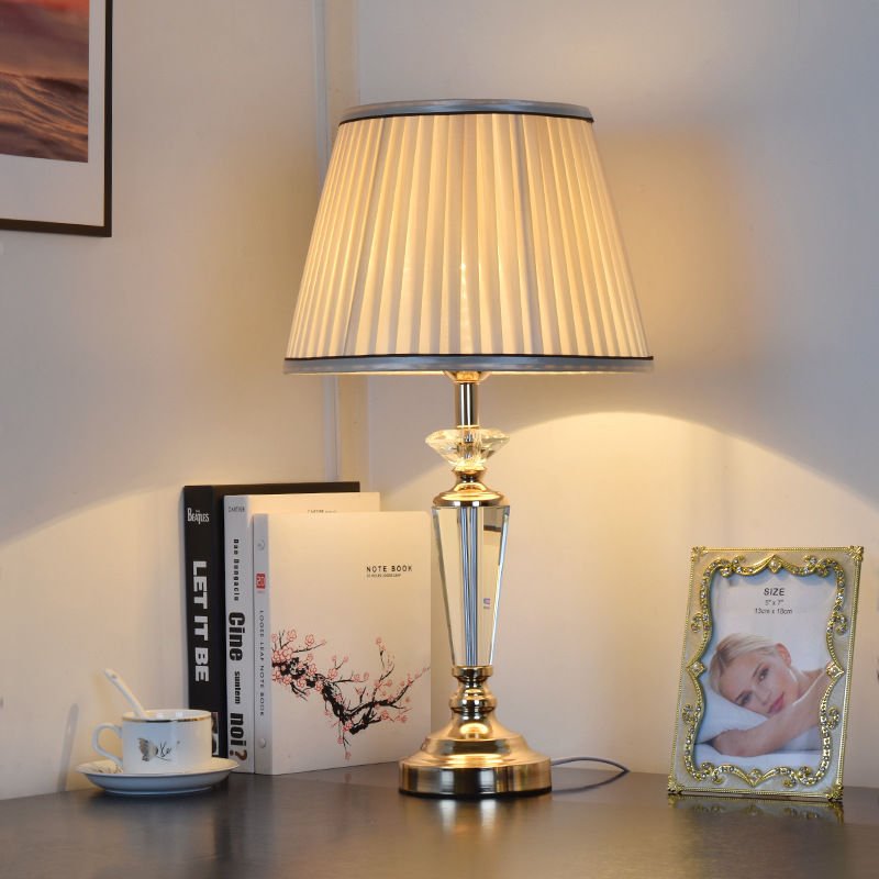 Crystal Table LampDesk Bedside Lamp LED Modern Home - IVOIRART.COM