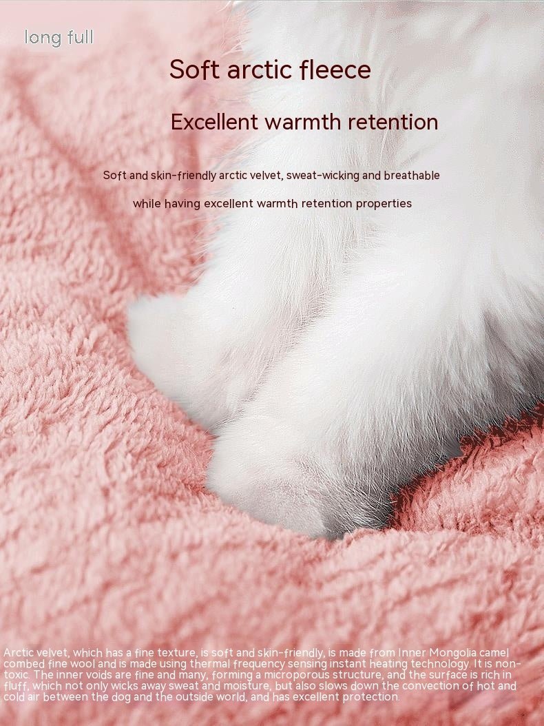 Cute Princess Cat Nest Thickened Puppet Winter Cat Pet Princess Bed - IVOIRART.COM