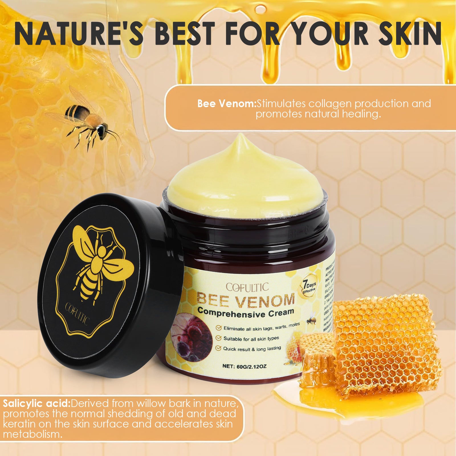 Crème Cofutic Soin de la Peau Hydratante Douceur Délicate Nourrissante Corps