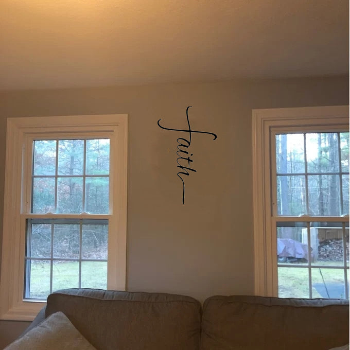 Croix de Foi en Métal Décoration Murale