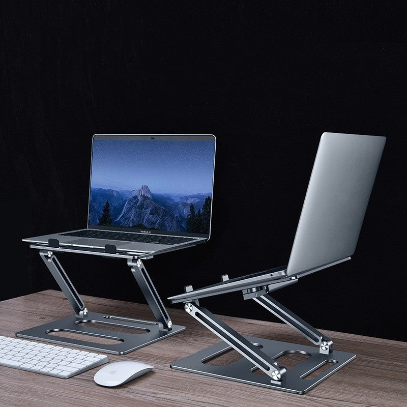 Support métallique réglable pour ordinateur portable, bureau avec table élévatrice