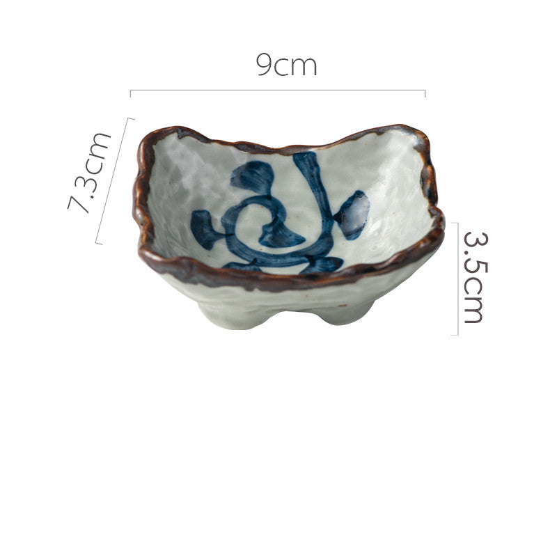 Assiette en céramique japonaise créative de forme spéciale