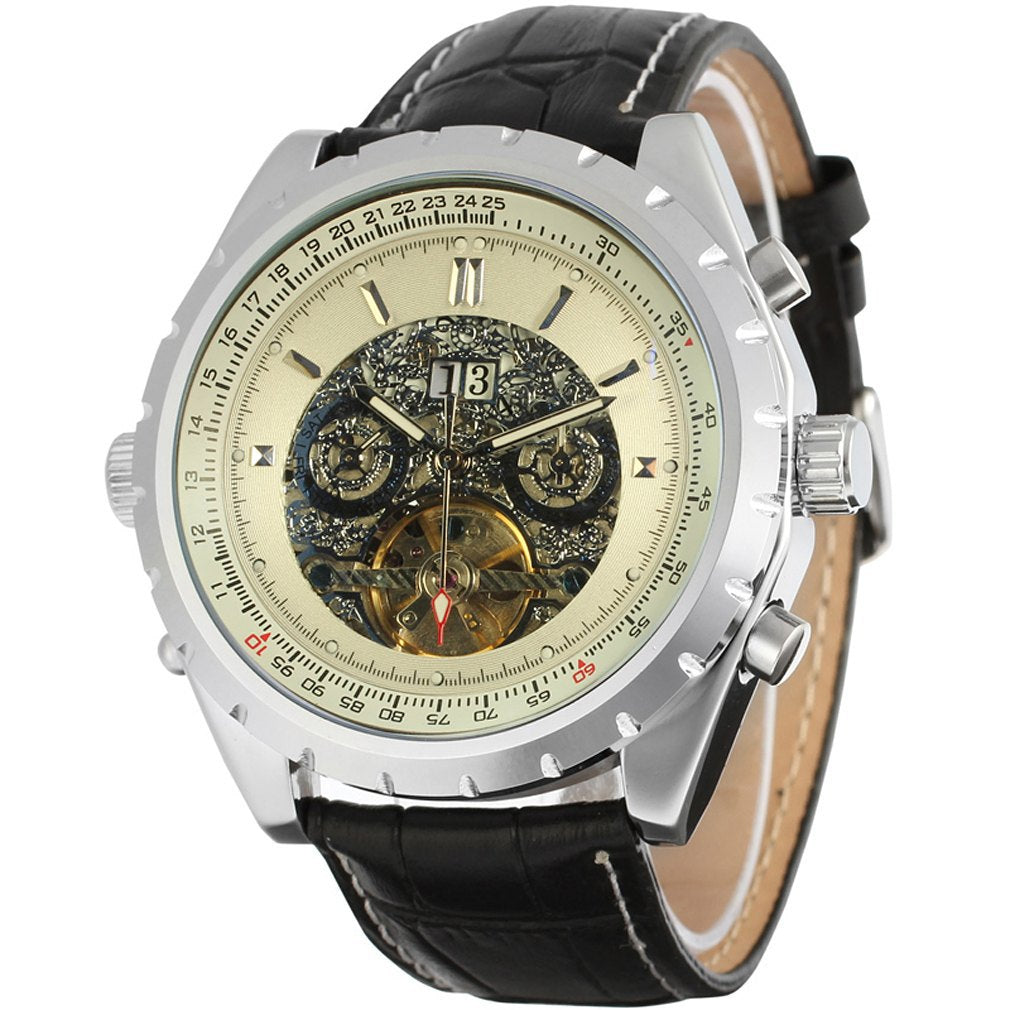 Montre automatique mécanique décontractée pour homme - Élégance et précision au quotidien