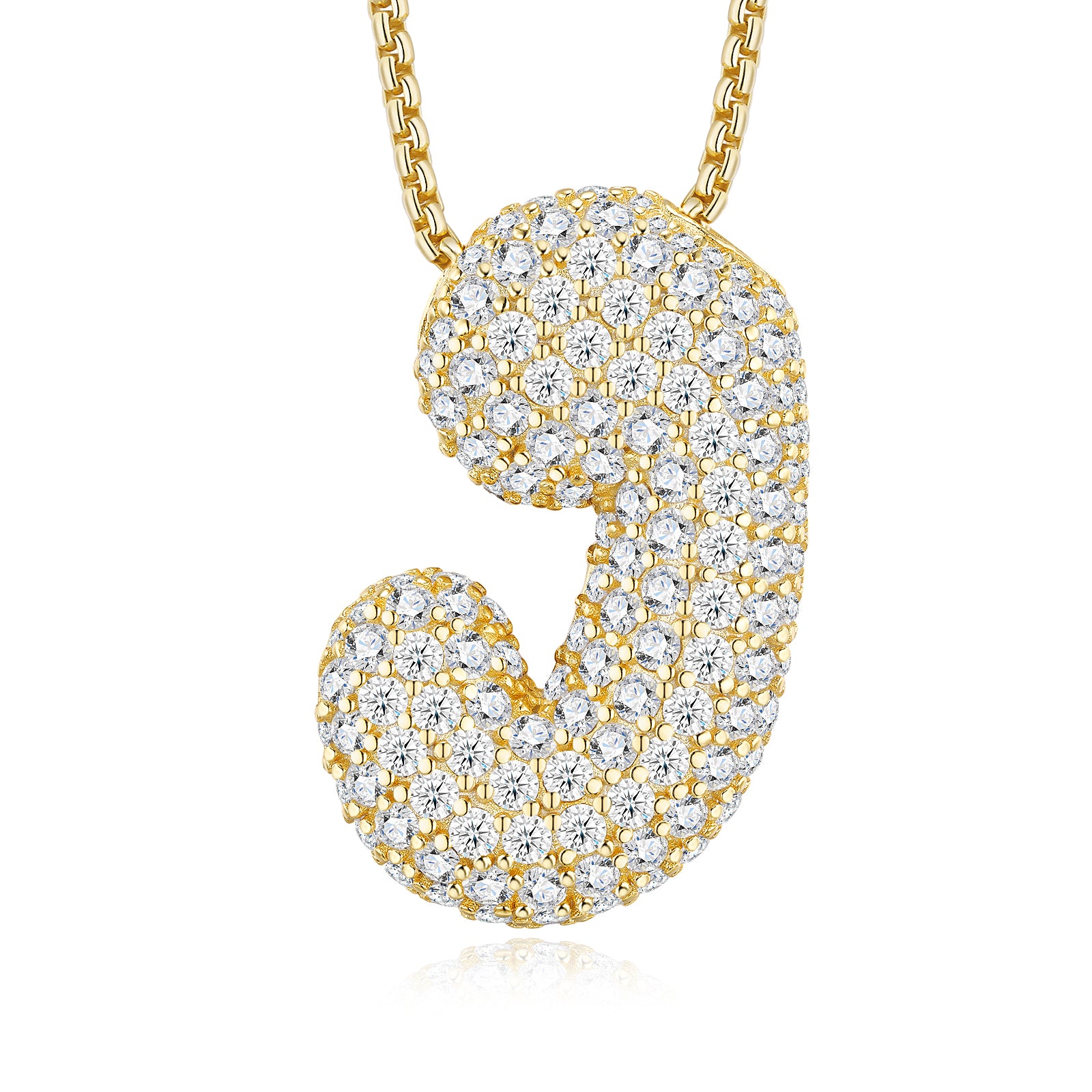 Collier initial bulle plaqué or S925 11,91 g avec pendentif moissanite VVS1 D et certificat GRA, bijou personnalisé A-Z