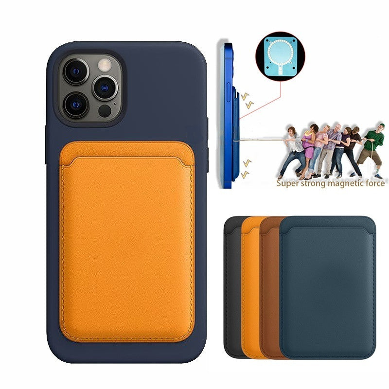 Étui portefeuille magnétique en cuir de luxe pour iPhone 14 Pro Max, 13, 12 avec MagSafe, porte-cartes et support intégré