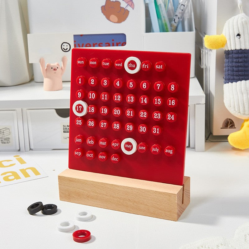 Calendrier Perpétuel Fait Main Diy Ferring Décoration de Bureau