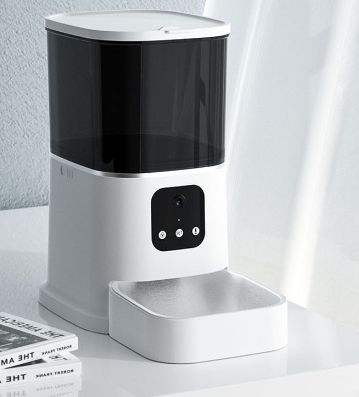 Distributeur automatique pour animaux grande capacité avec enregistreur vocal intelligent, contrôle APP, minuterie, Wi-Fi