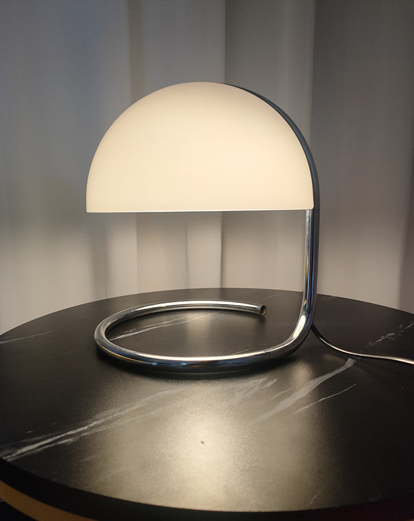 Lampe de table rétro en métal, lampadaire de chevet champignon tendance, éclairage cosy
