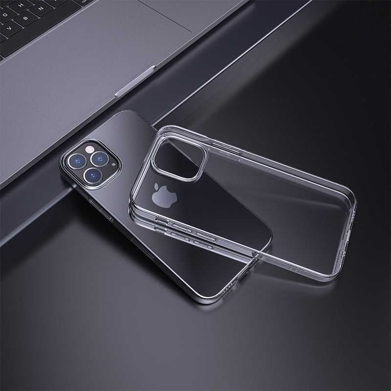 Coque de téléphone transparente en TPU à haute pureté, protection fine et élégante