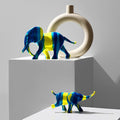 Déco éléphant en résine luxe légère créative pour salon - design moderne simple. - IVOIRART.COM