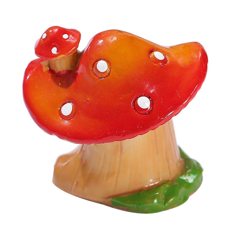 Décoration créative maison champignon en résine avec mousse micro - paysage - IVOIRART.COM