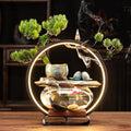 Décoration lampe fontaine pour aquarium en céramique - style chinois élégant Zen - IVOIRART.COM