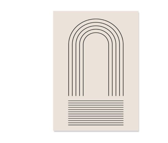 Décoration Murale Bohème en Toile avec Lignes Abstraites pour Intérieur Stylé - IVOIRART.COM