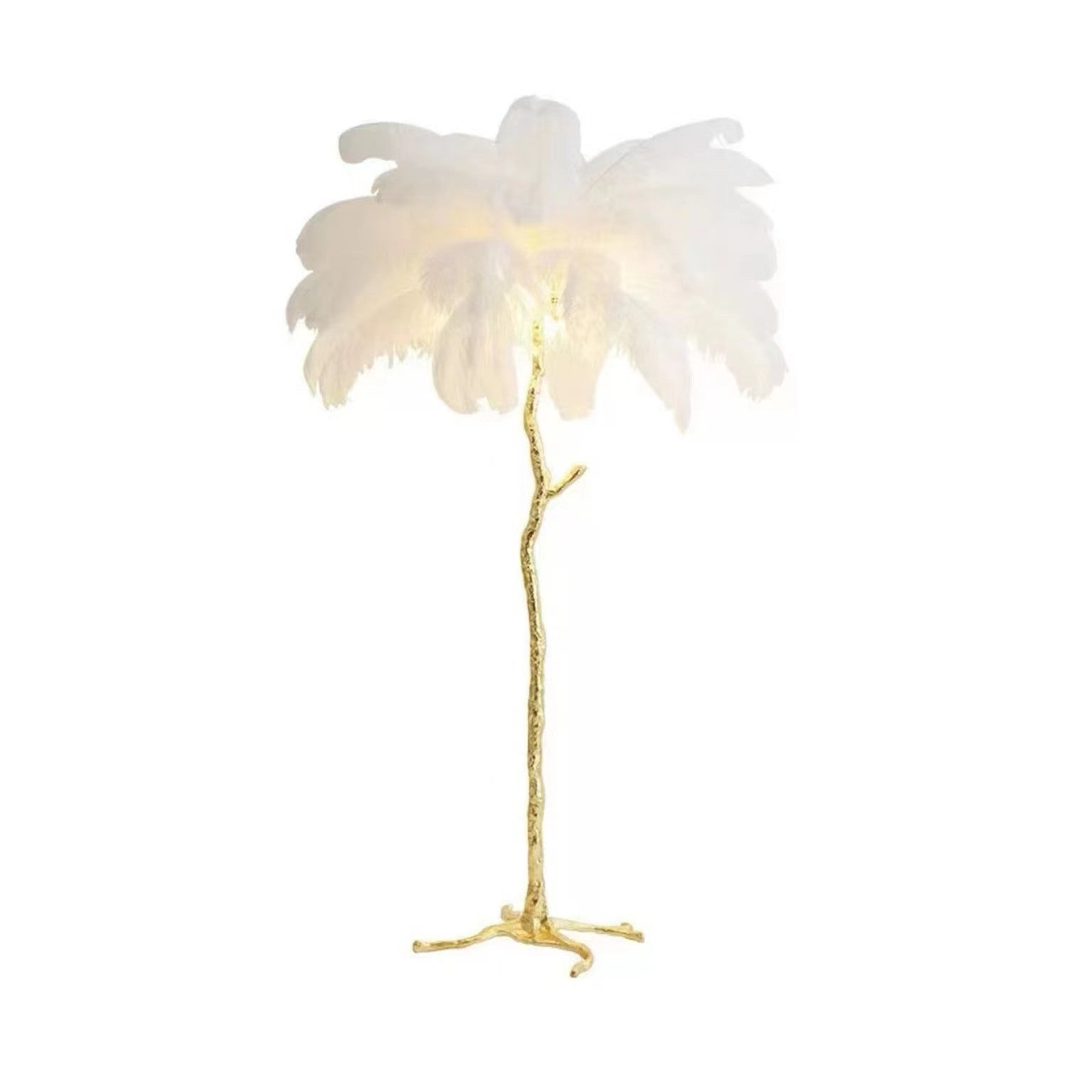 Decorative Resin Feather Floor Lamp For Living Room And Bedroom - IVOIRART.COM