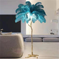 Decorative Resin Feather Floor Lamp For Living Room And Bedroom - IVOIRART.COM