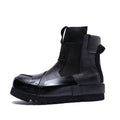 Design Leather Handmade Retro Thick Soled Heightening Casual Shoes - IVOIRART.COM