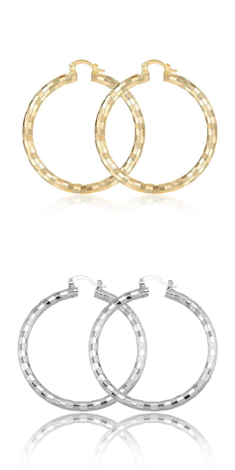 Design minimaliste européen et américain cercle en électrodéposition or 18K - IVOIRART.COM