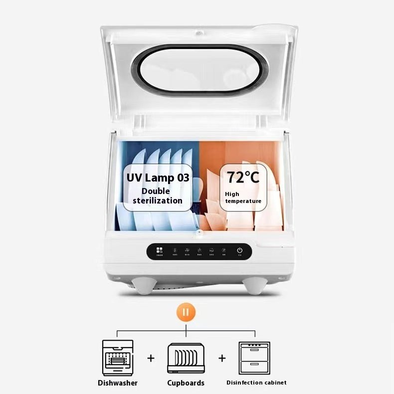 Desktop Dishwasher Household Installation-free Automatic Intelligent Disinfection And Drying - IVOIRART.COM