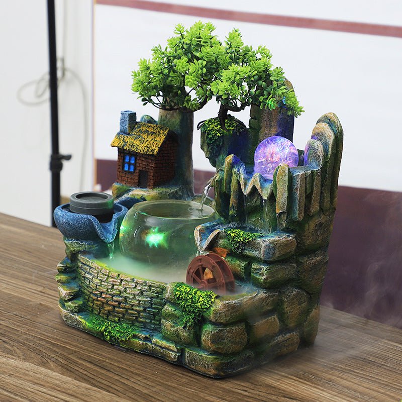 Desktop Waterscape Fish Tank Creative Humidifier - IVOIRART.COM