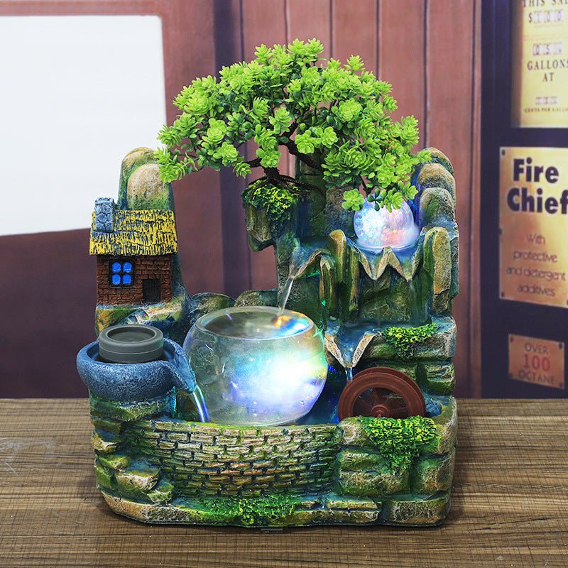 Desktop Waterscape Fish Tank Creative Humidifier - IVOIRART.COM
