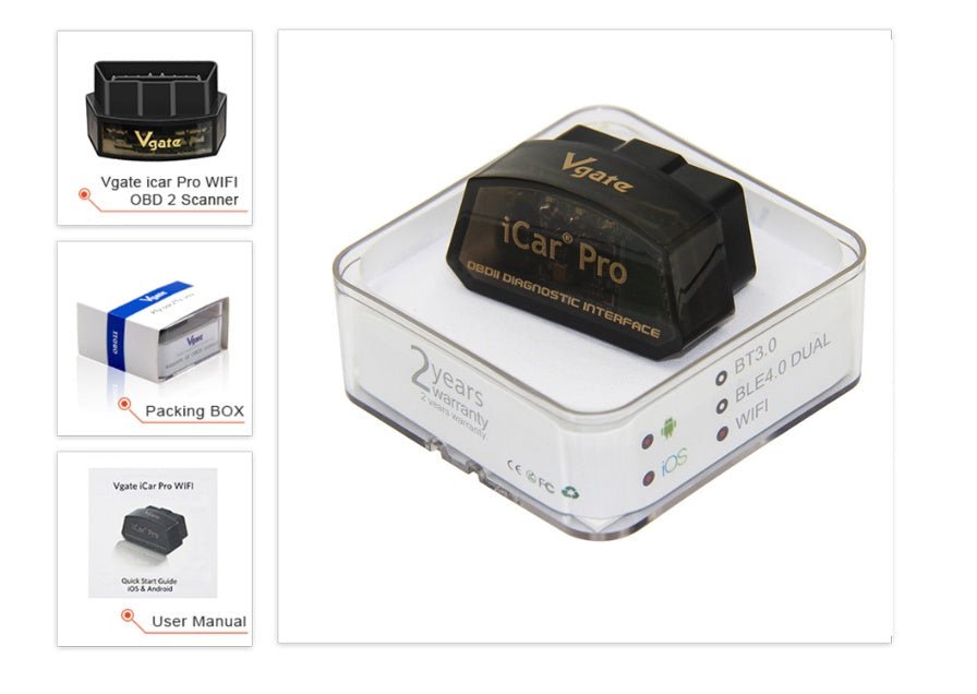 Détecteur de pannes automobile puissant et compact compatible OBD II WiFi - IVOIRART.COM