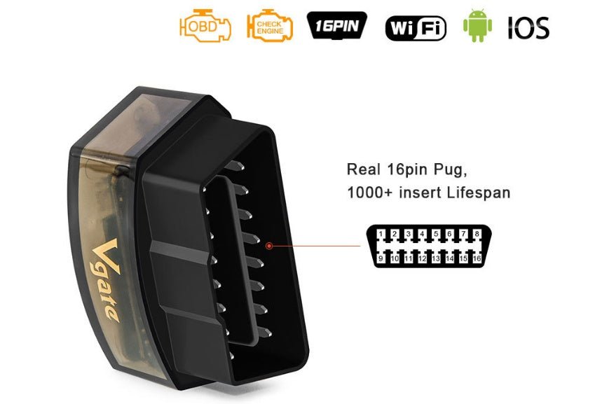 Détecteur de pannes automobile puissant et compact compatible OBD II WiFi - IVOIRART.COM