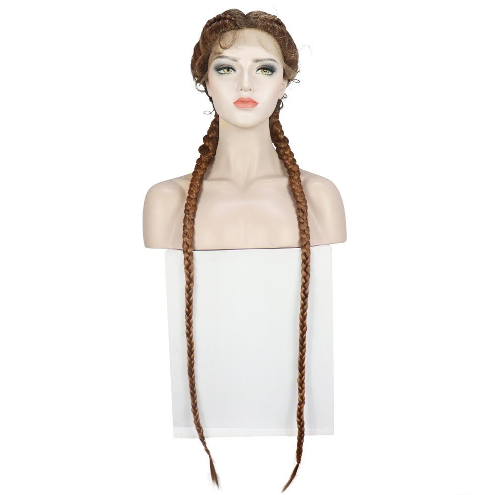 Deux Tresses En Dentelle De Fibres Chimiques - Extensions Naturelles 36 Pouces - IVOIRART.COM