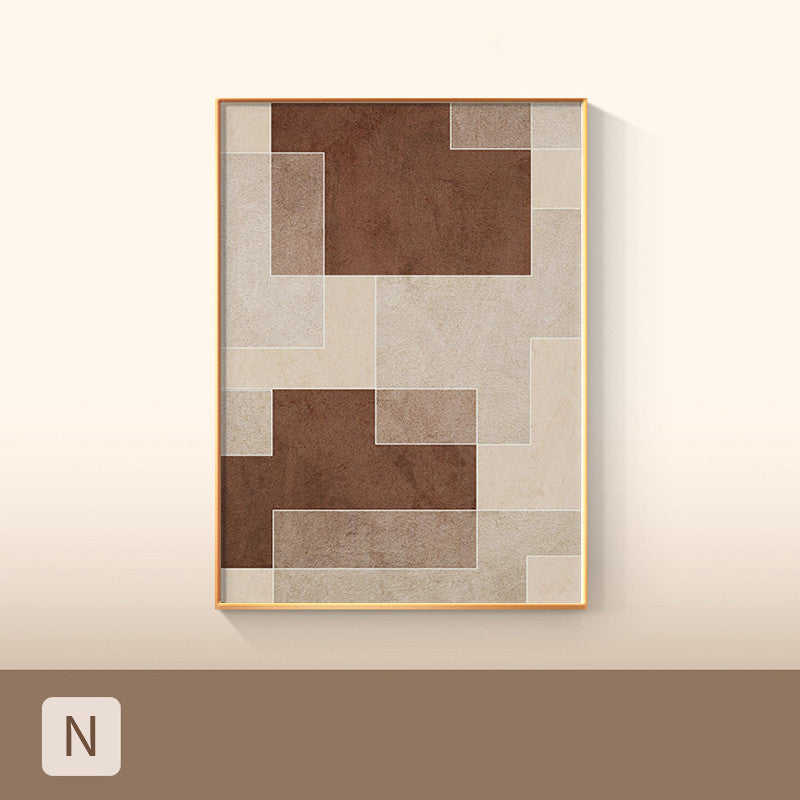 Affiche Géométrique Colorée Minimaliste Impression sur Toile