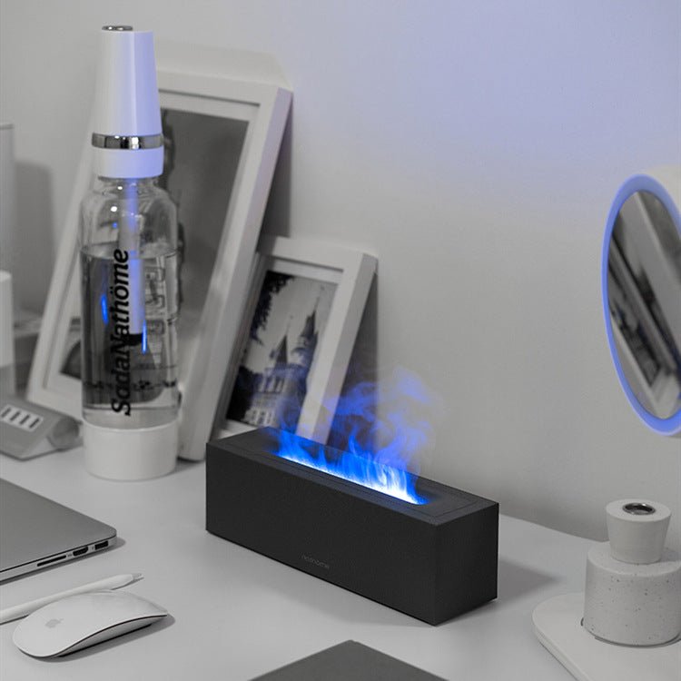 Diffuseur d'air ultrasonique moderne 200ML style flamme, USB, brumisateur frais pour maison - IVOIRART.COM
