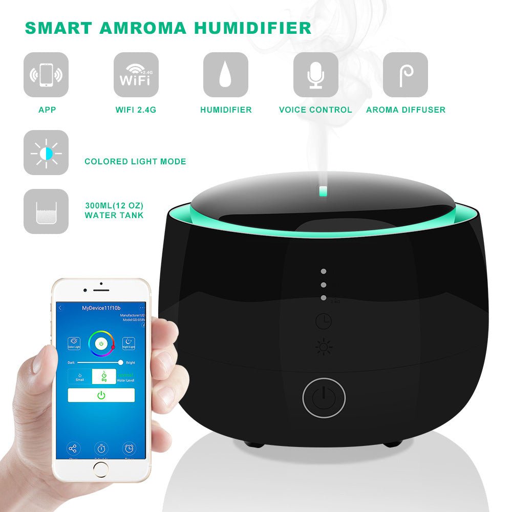 Diffuseur d'aromathérapie intelligent pour maison avec humidificateur multifonction - IVOIRART.COM