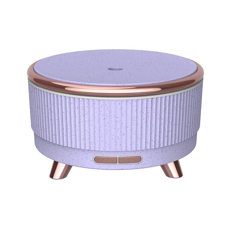 Diffuseur d'arômes ultrasonique à grain de bois, mini 500 ml, humidificateur de bureau grande capacité - IVOIRART.COM