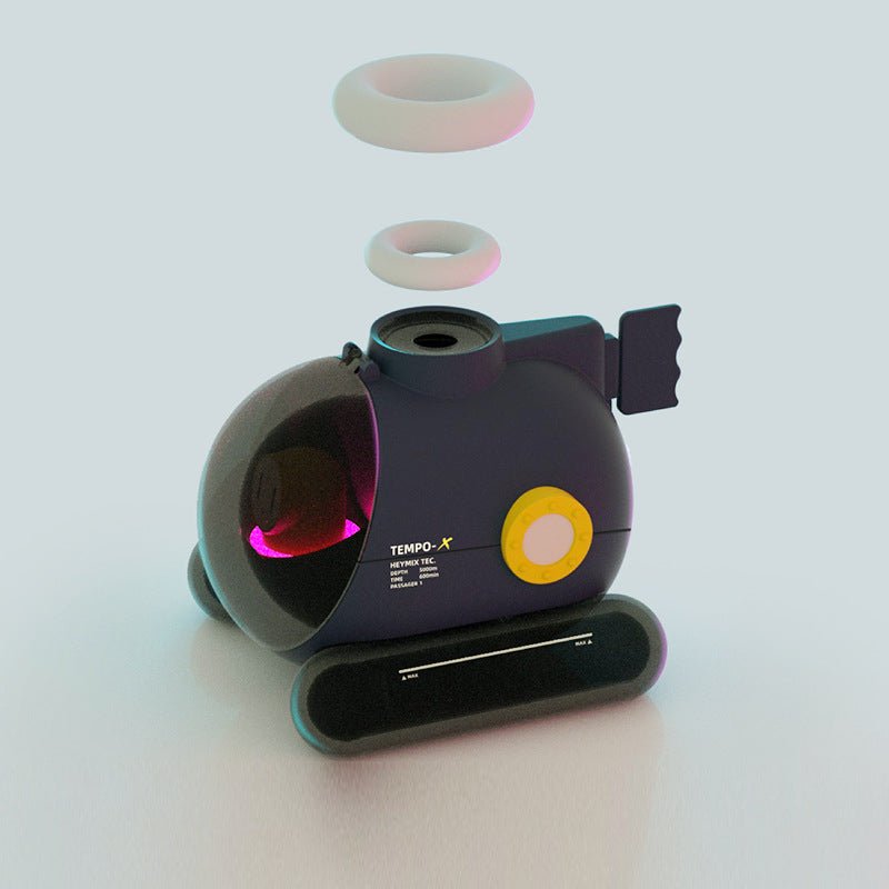 Diffuseur de Brume Ultrasonique Submarineroïde TV avec Humidificateur LED Couleur - IVOIRART.COM