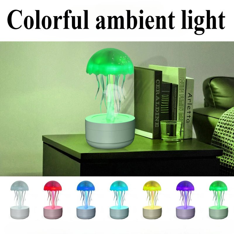 Diffuseur d'Humidificateur Méduse avec Diffuseur d'Huiles Essentielles et Veilleuse - IVOIRART.COM