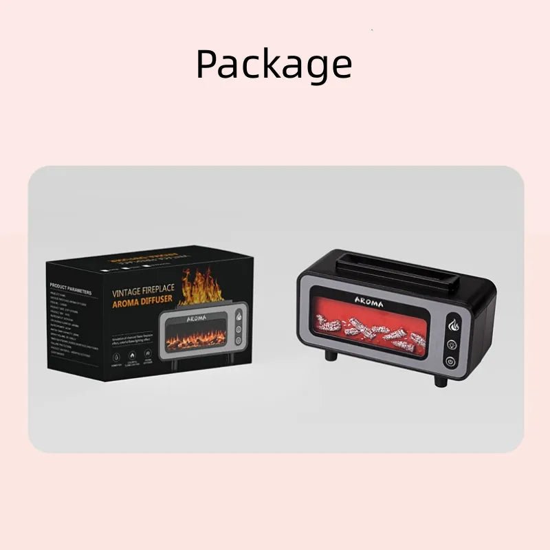 Diffuseur Ultrasonique Flamme 3D 200ml avec Lumière Multicolore et Arômes - IVOIRART.COM