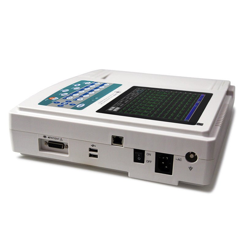 Digital 12 Channel 12 Lead Electrocardiograph Touch ECG EKG Machine PC Software Printer - IVOIRART.COM