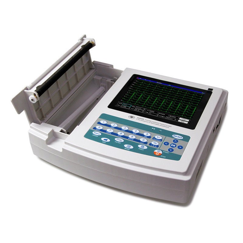 Digital 12 Channel 12 Lead Electrocardiograph Touch ECG EKG Machine PC Software Printer - IVOIRART.COM