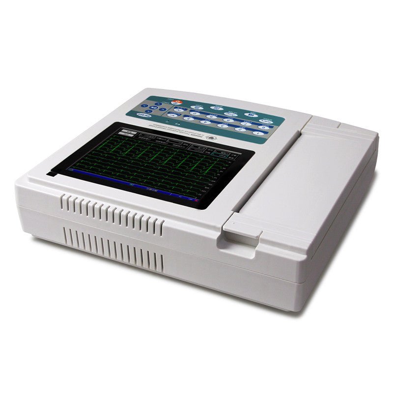 Digital 12 Channel 12 Lead Electrocardiograph Touch ECG EKG Machine PC Software Printer - IVOIRART.COM
