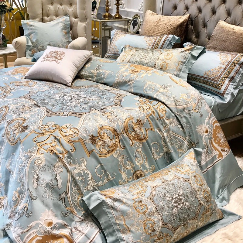 Digital Printed Cotton Fitted Sheet Bedding - IVOIRART.COM
