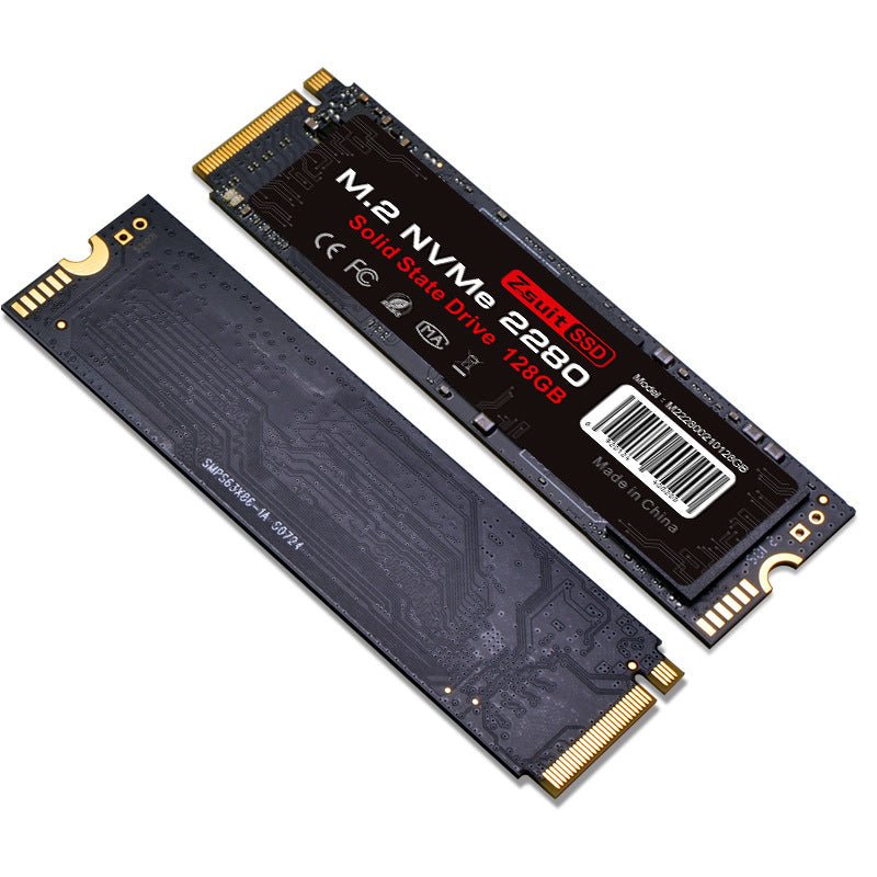 Disque SSD 12G M.2 2280 NVMe pour Ordinateur Portable et Bureau, 128 Go, Rouge Métal - IVOIRART.COM