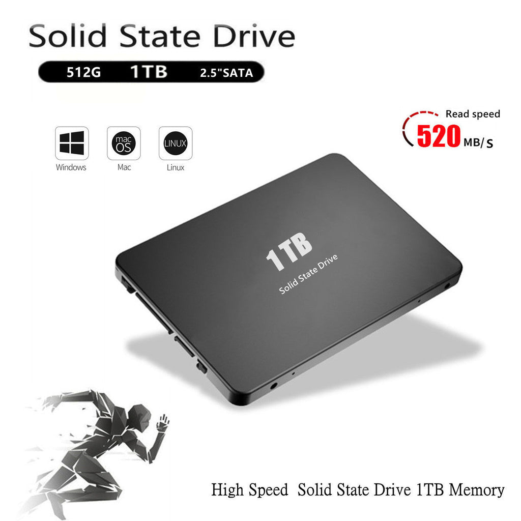 Disque SSD 2,5 pouces haute vitesse 1 To pour ordinateur portable et bureau - IVOIRART.COM
