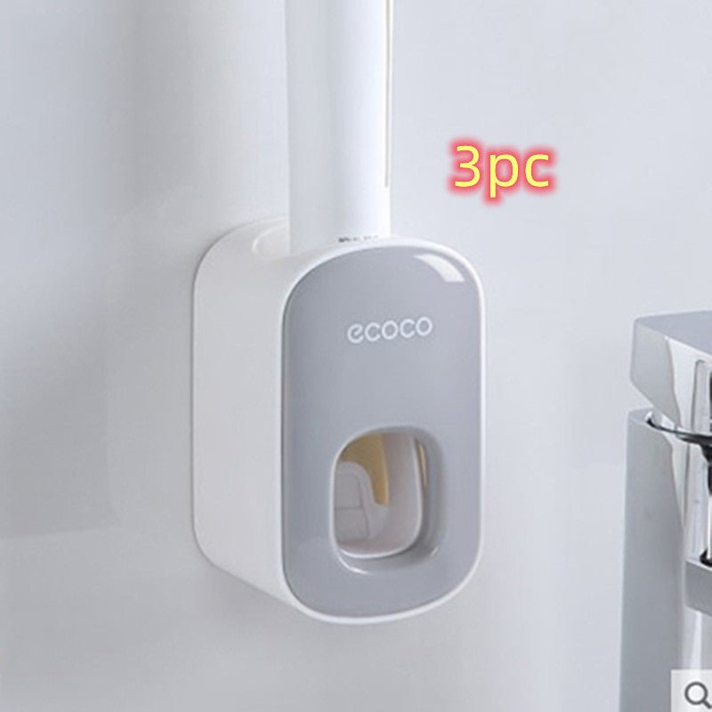 Distributeur Automatique de Dentifrice Mural avec Support et Accessoires de Salle de Bain - IVOIRART.COM