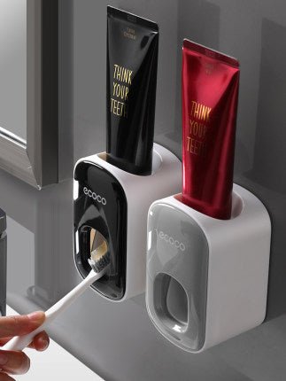 Distributeur Automatique de Dentifrice Mural avec Support et Accessoires de Salle de Bain - IVOIRART.COM