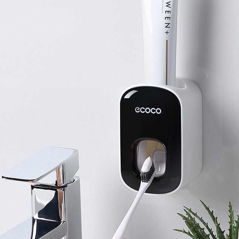 Distributeur Automatique de Dentifrice Mural avec Support et Accessoires de Salle de Bain - IVOIRART.COM