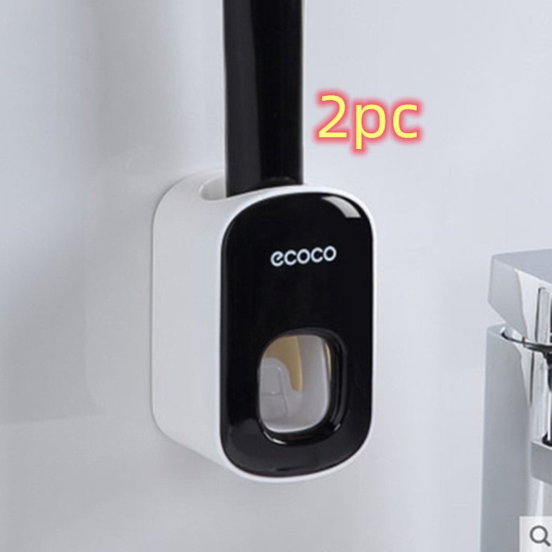 Distributeur Automatique de Dentifrice Mural avec Support et Accessoires de Salle de Bain - IVOIRART.COM