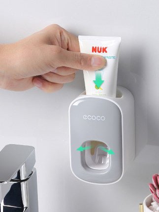 Distributeur Automatique de Dentifrice Mural avec Support et Accessoires de Salle de Bain - IVOIRART.COM