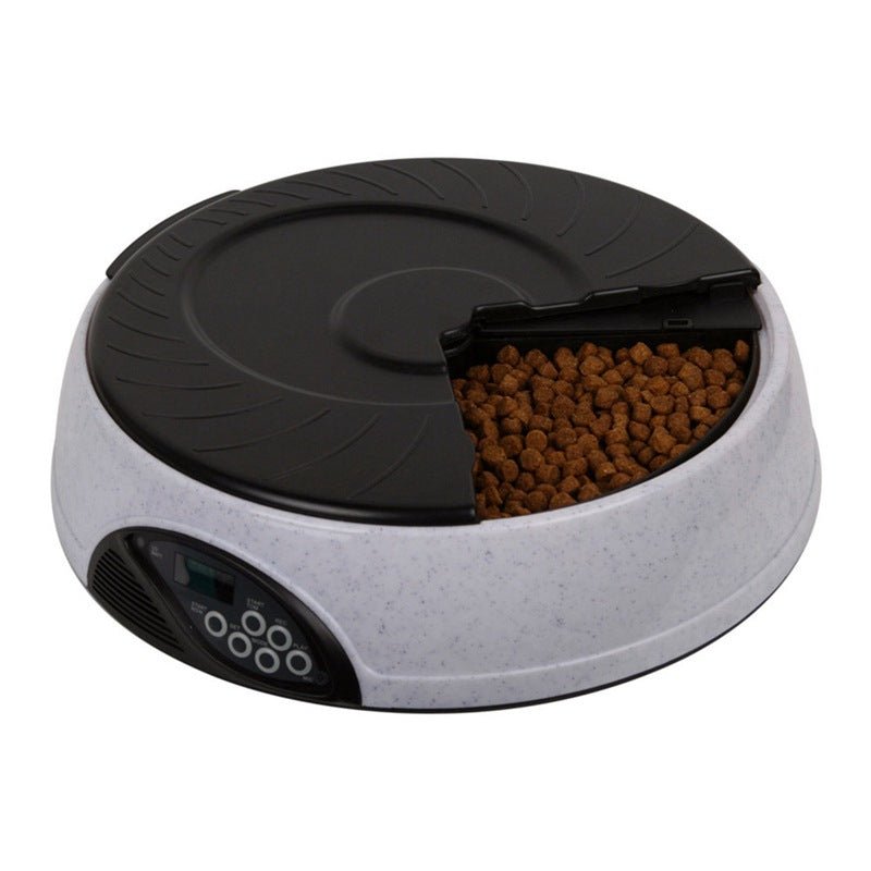 Distributeur Automatique de Nourriture pour Animaux avec 6 Compartiments - IVOIRART.COM