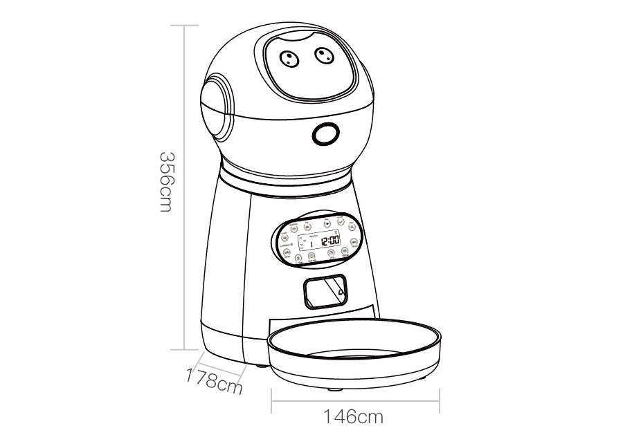 Distributeur automatique de nourriture pour animaux domestiques - alimentation contrôlée et programmable - IVOIRART.COM