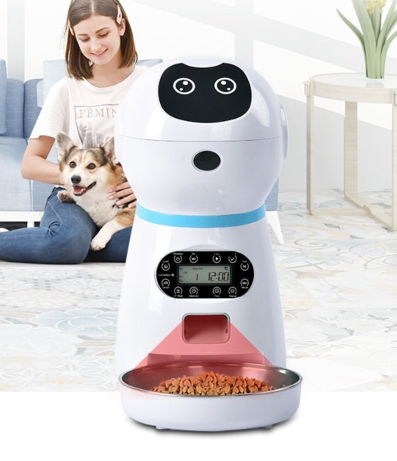 Distributeur automatique de nourriture pour animaux domestiques - alimentation contrôlée et programmable - IVOIRART.COM